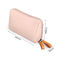 도매 맞춘 순색 비어 있는 폴리에스테르 핑크색 화장용 가방