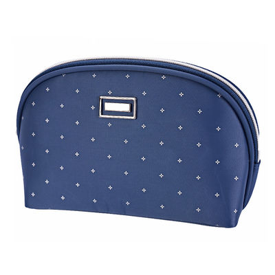 폴리에스테르 주문 제작된 쉘 형태 푸른 화장품 팁 가방